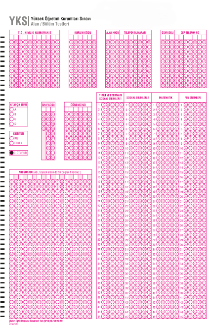 YKS 2. Oturum ( AYT) Form